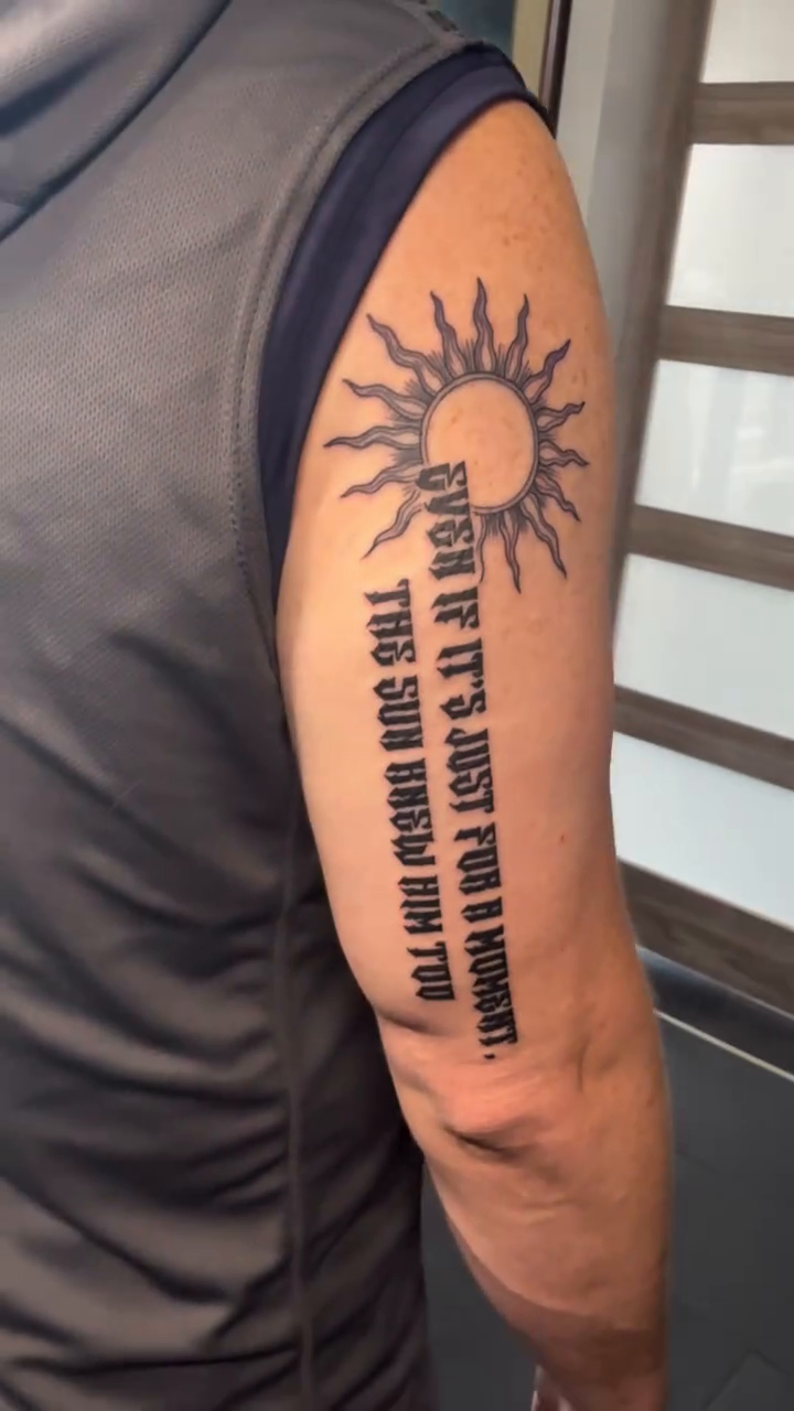 Tattoo by @kaketatts — lettering_script
