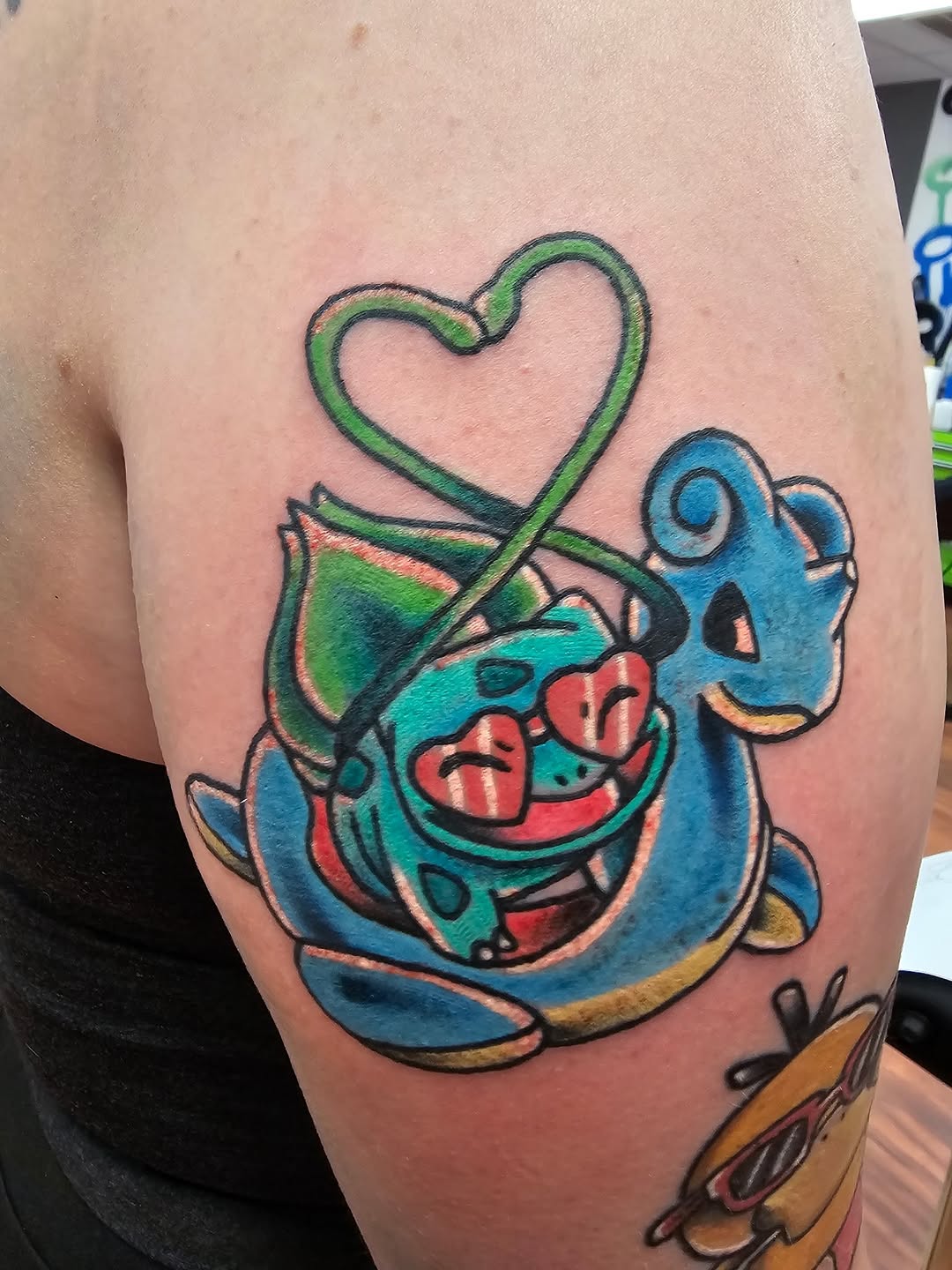 Tattoo by @evandobetattooin — new_school, anime