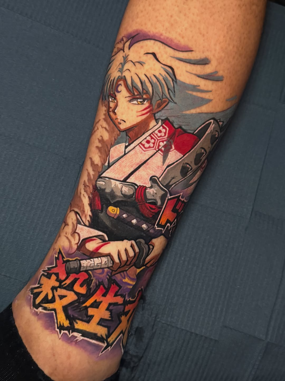 Tattoo by @truepigments โ anime, trash_polka