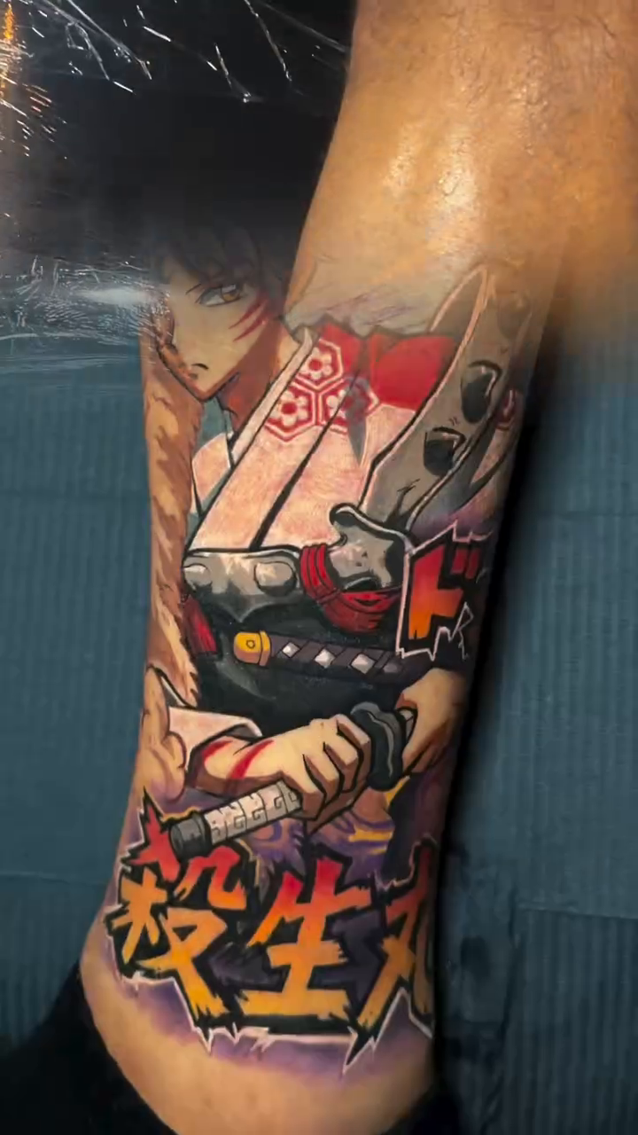 Tattoo by @truepigments โ anime