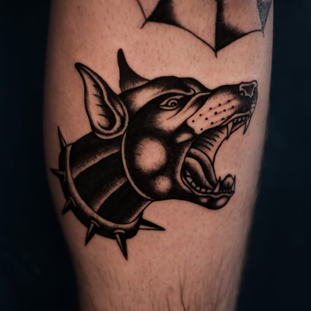 Tattoo by @hontraditional โ american_traditional, black_and_grey