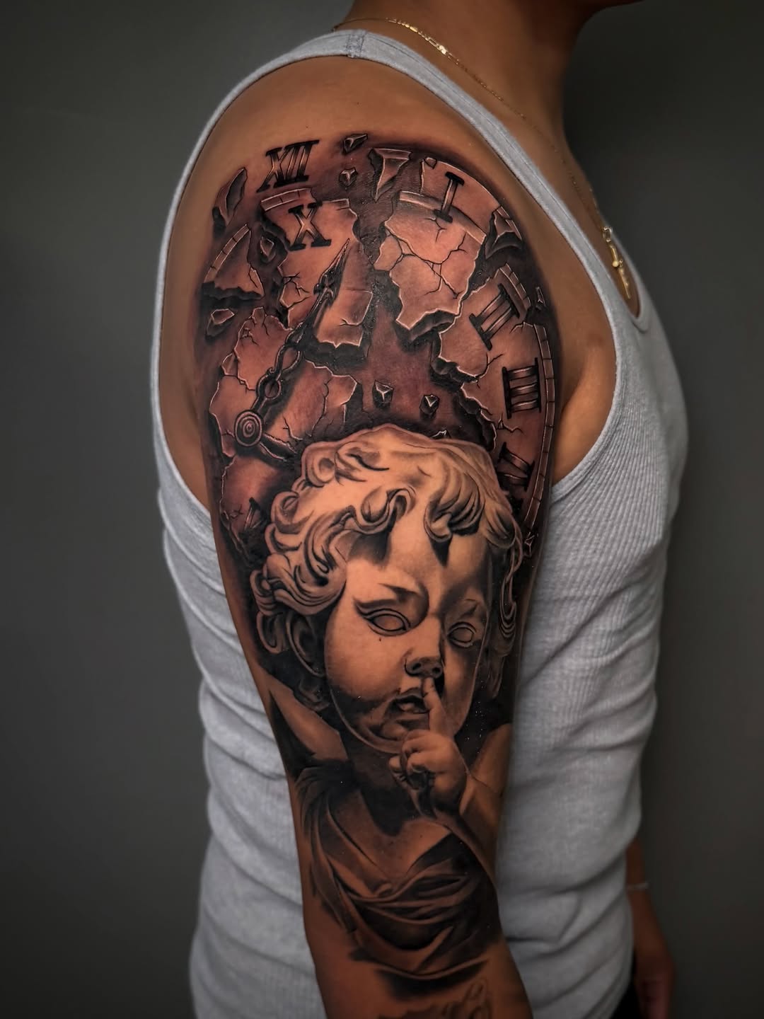 Tattoo by @ocks_tattoos β realism, black_and_grey