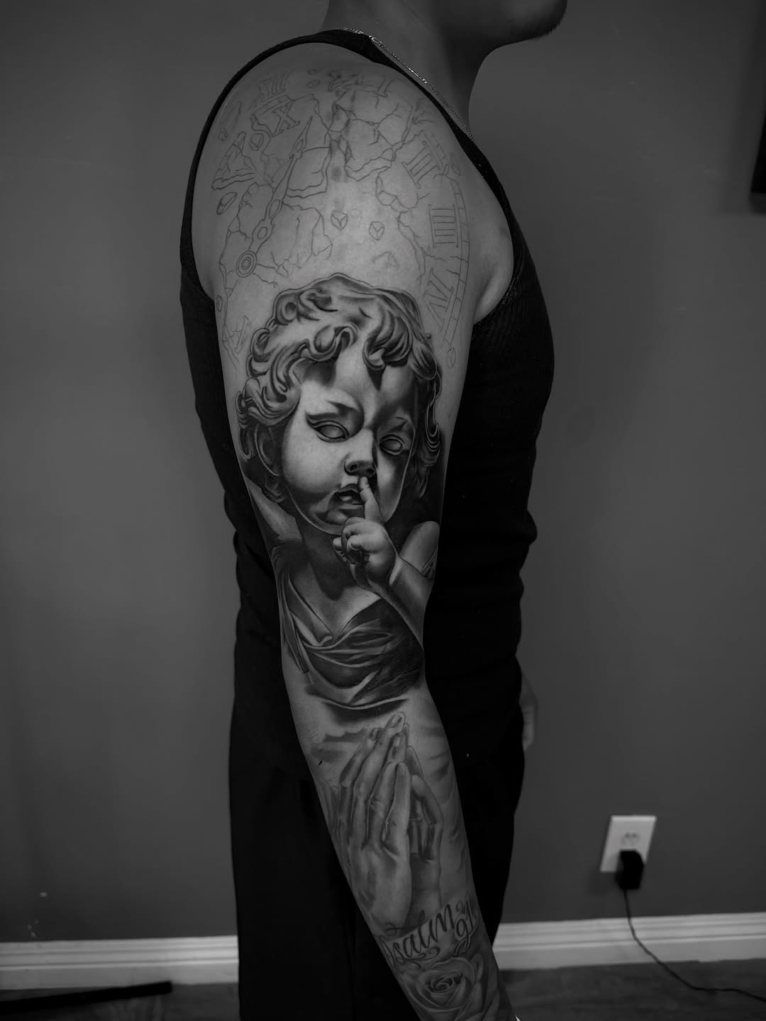 Tattoo by @ocks_tattoos β realism, black_and_grey