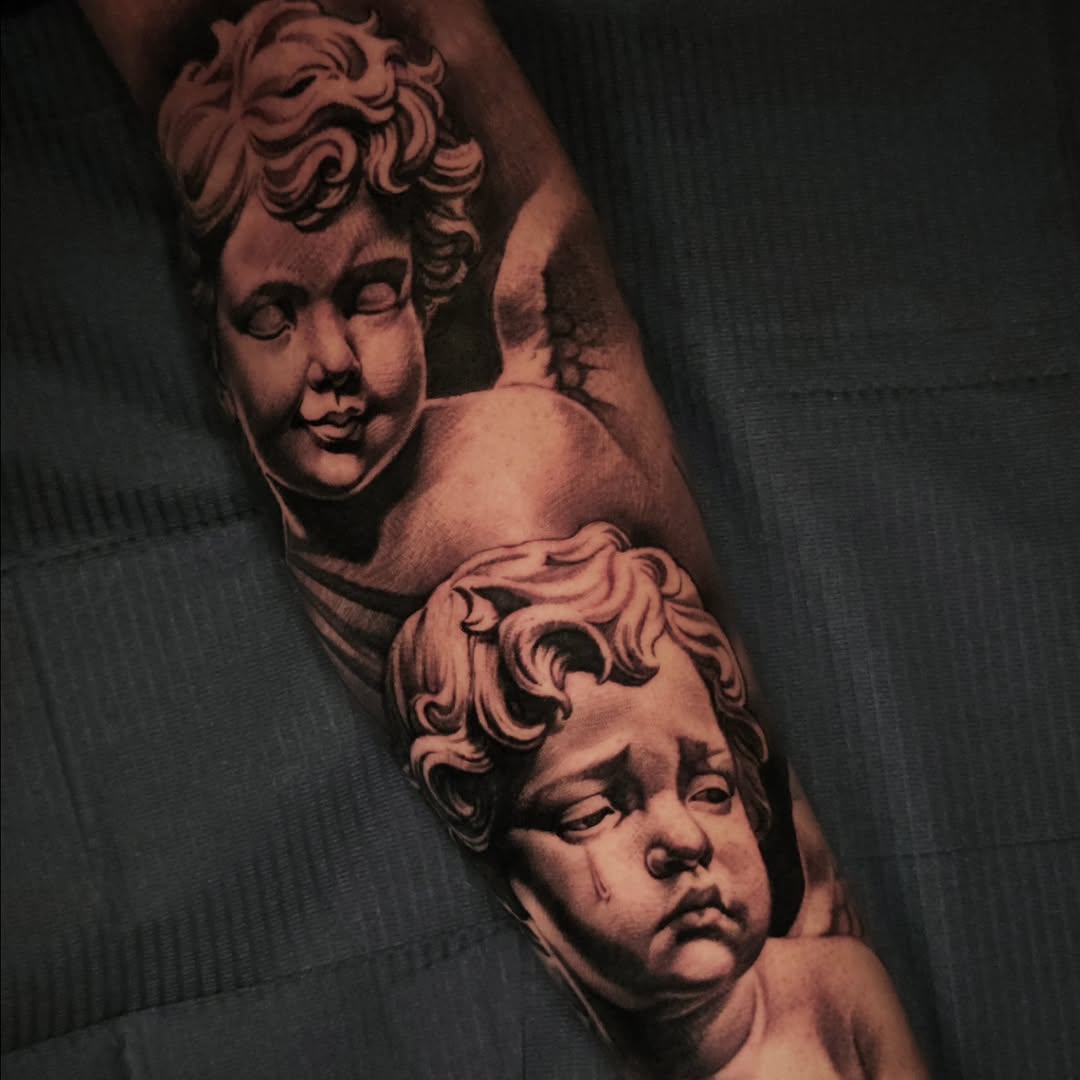 Tattoo by @tattoosmadebysomeone — realism, black_and_grey