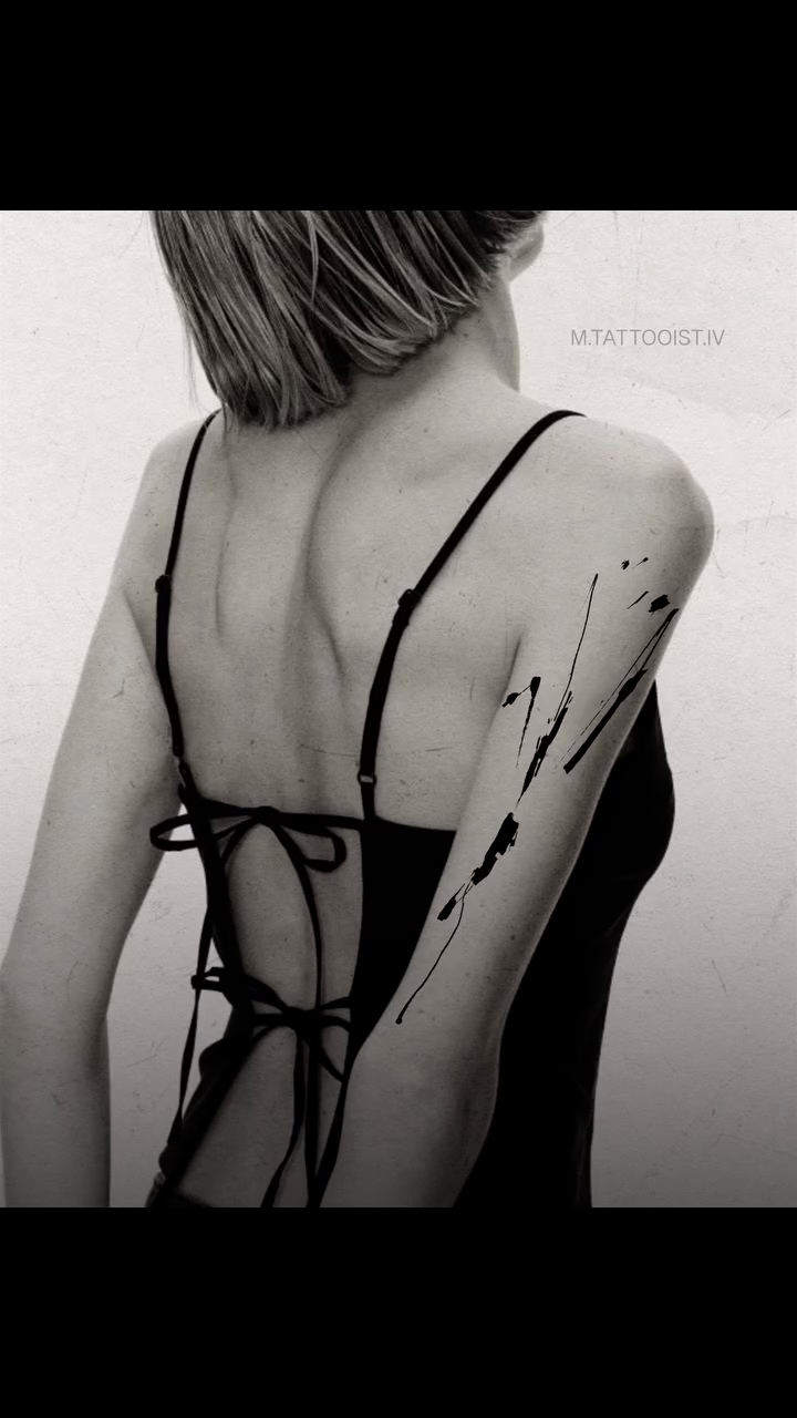 Tattoo by @m.tattooist.iv — blackwork, minimalist