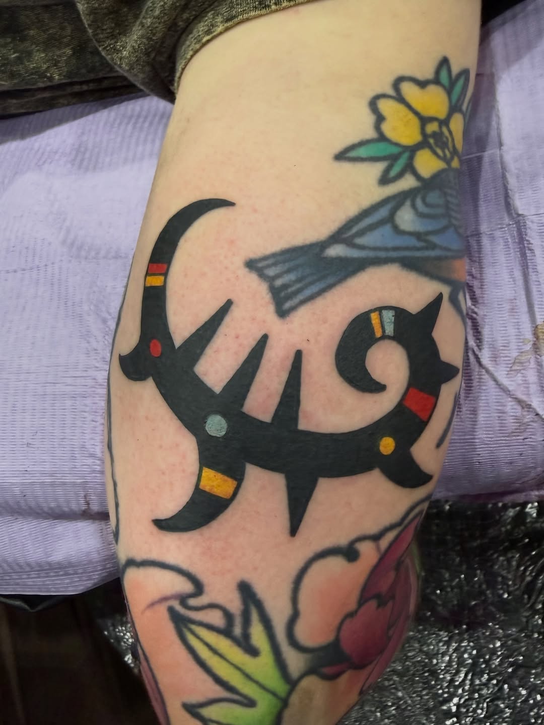 Tattoo by @babydave_tattoos — blackwork, geometric