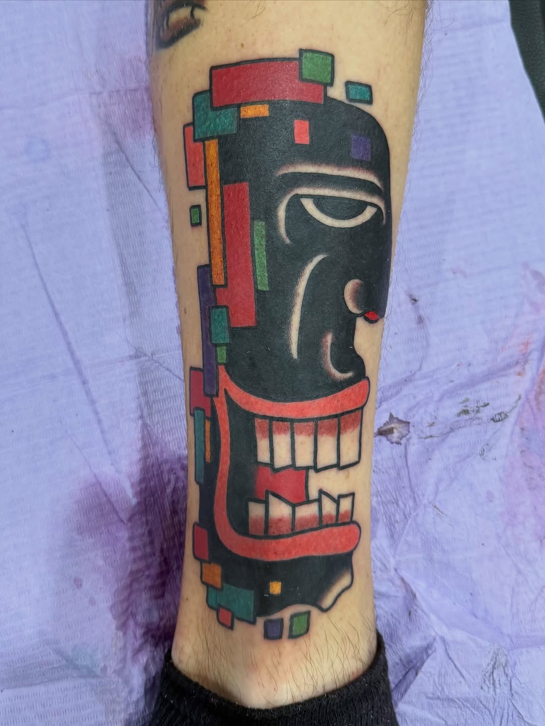Tattoo by @babydave_tattoos — blackwork, geometric