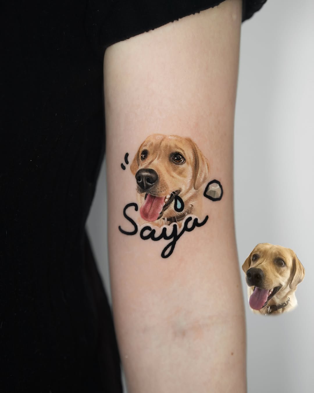 Tattoo by @inkspace_junyi — realism, lettering_script