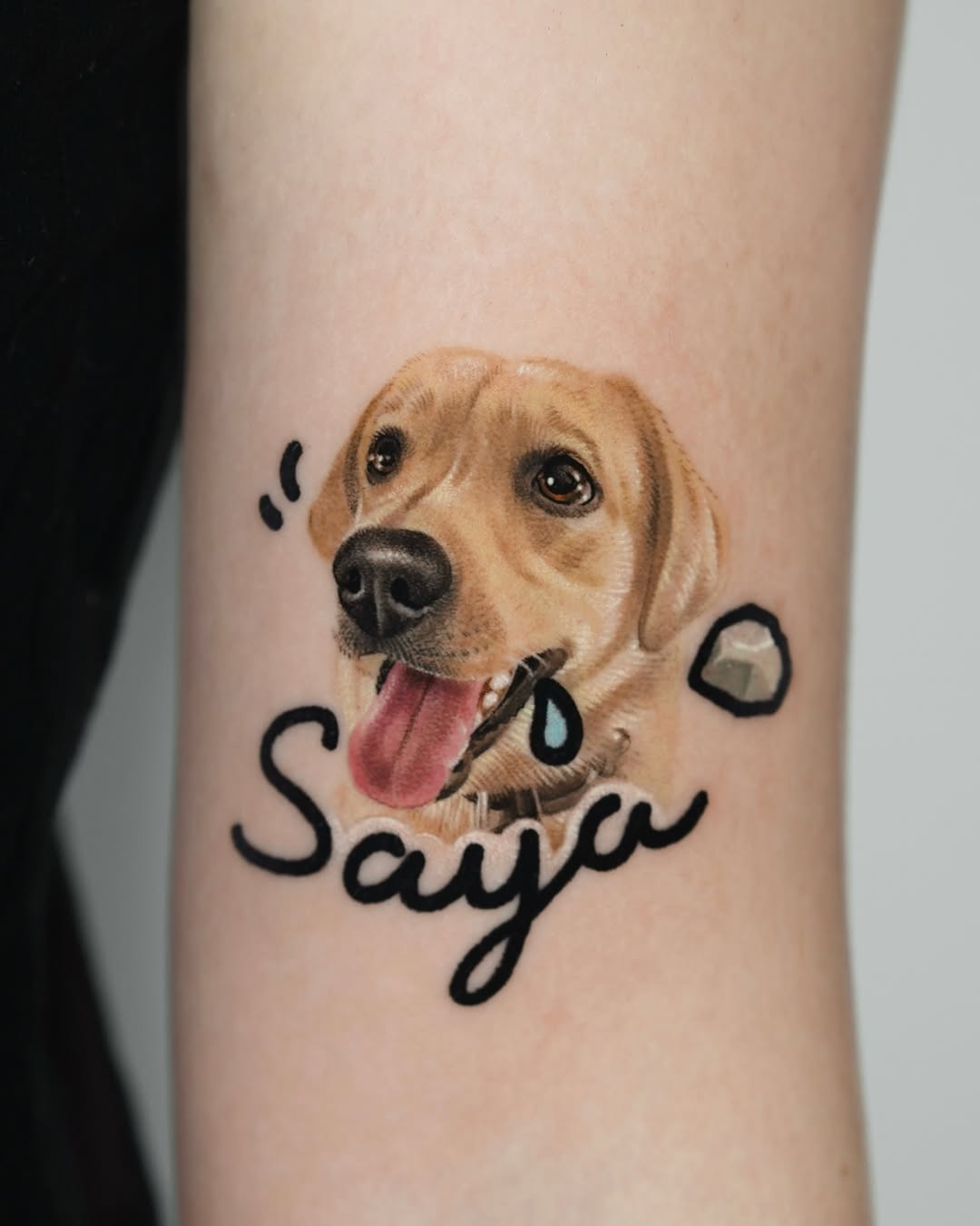 Tattoo by @inkspace_junyi — realism, lettering_script