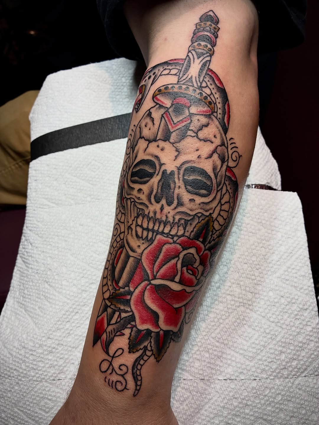 Tattoo by @snakedaggerose — american_traditional