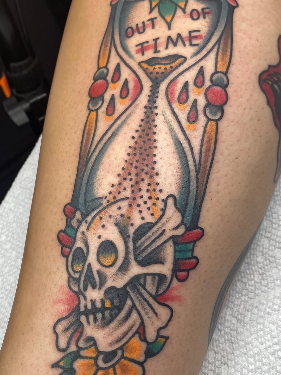 Tattoo by @snakedaggerose — american_traditional, lettering_script