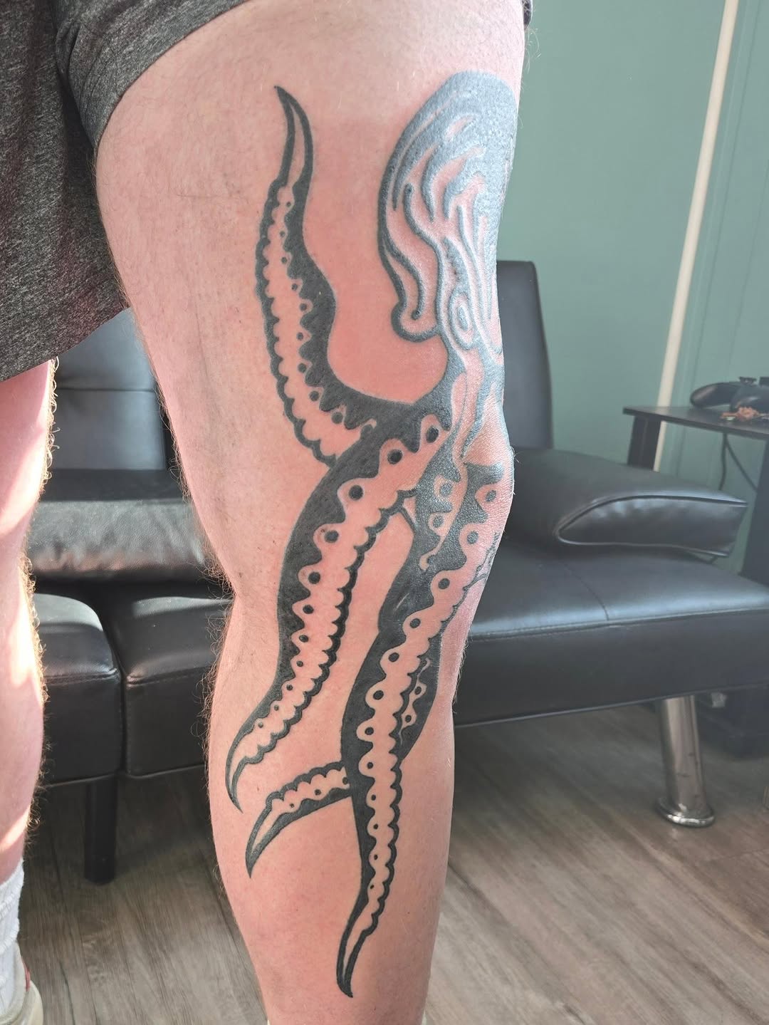 Tattoo by @beardsley_tattoos — blackwork