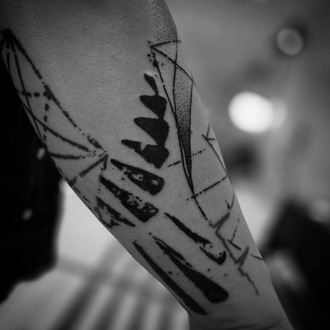 Tattoo by @aaronistattoo — geometric, blackwork