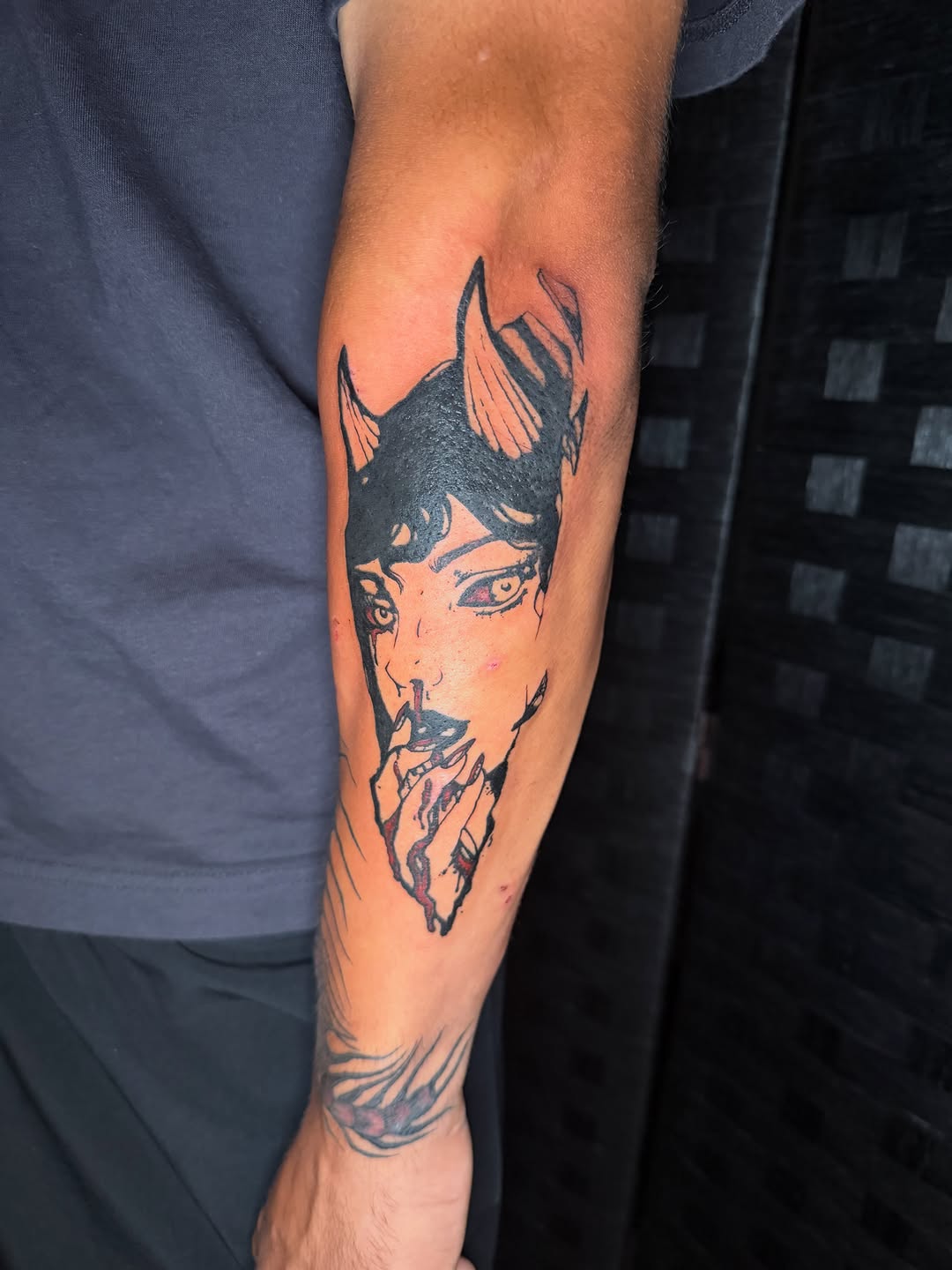 Tattoo by @sheannatattoo — blackwork, illustrative
