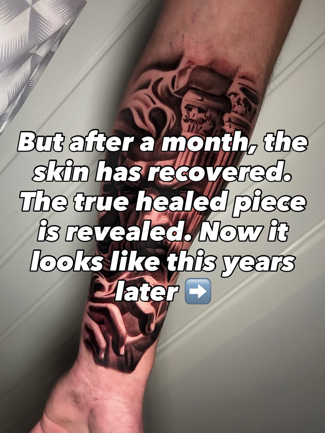 Tattoo by @harveyztattooz — realism, black_and_grey