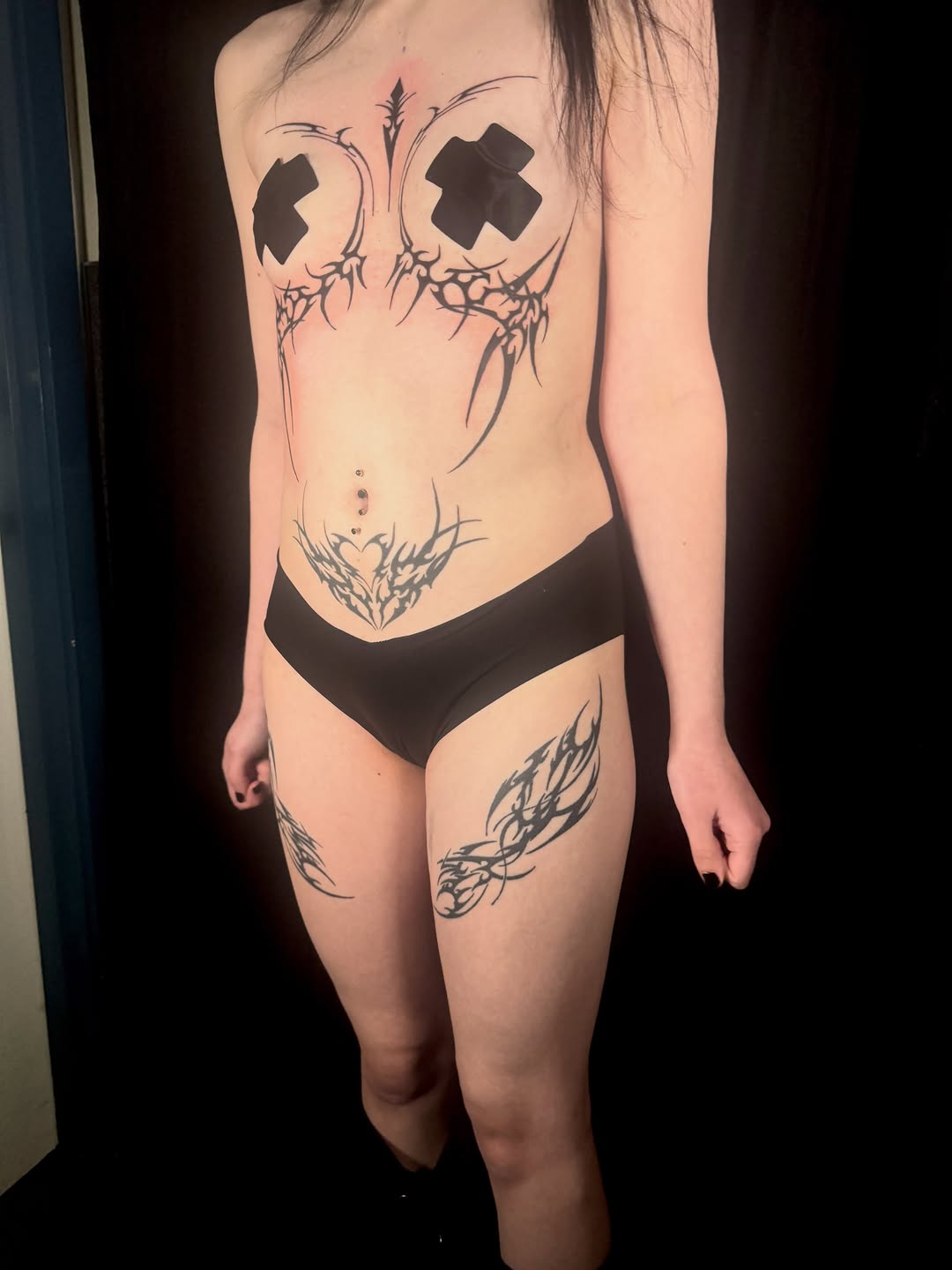 Tattoo by @splat_ter — blackwork, tribal
