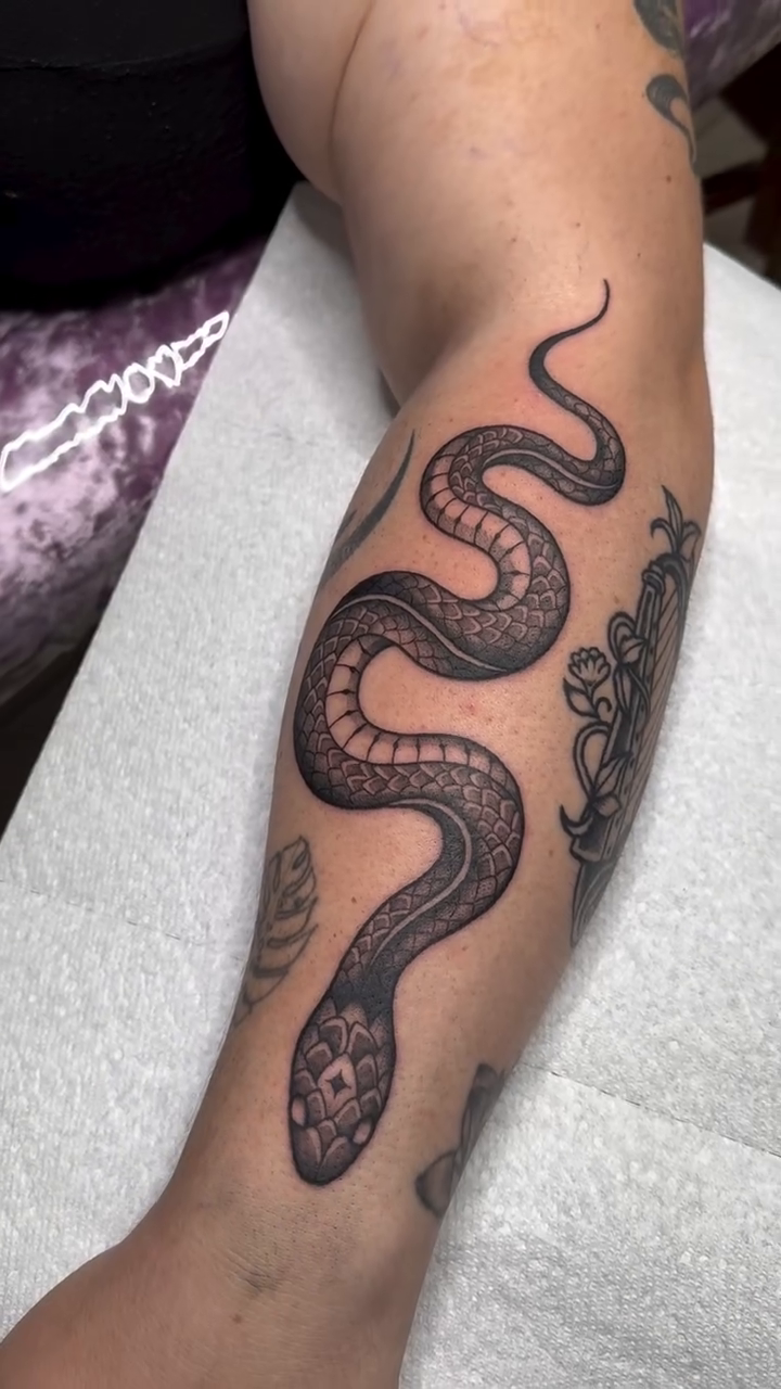 Tattoo by @erica_tats — fine_line, black_and_grey