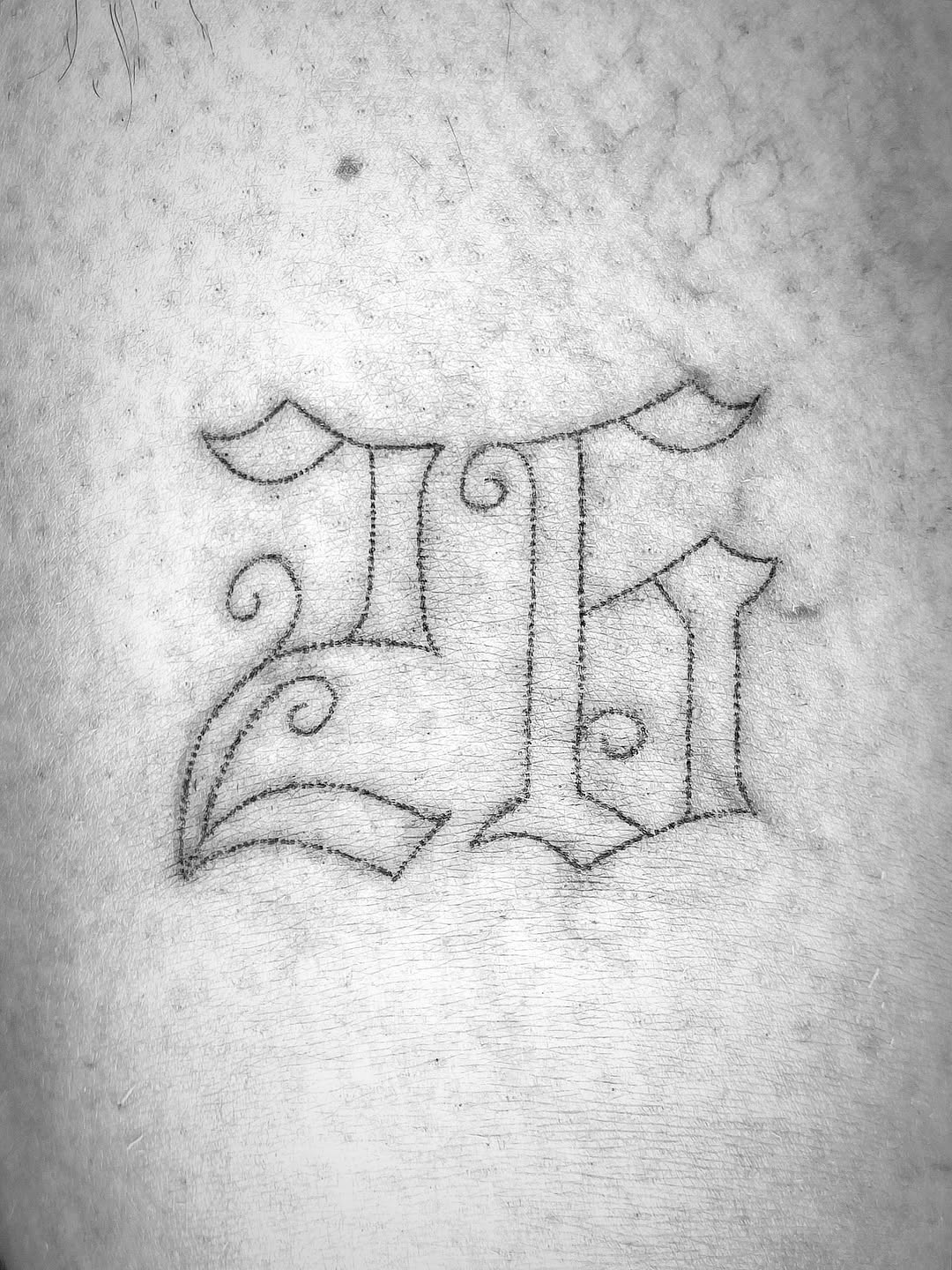 Tattoo by @pokyopokyo — lettering_script