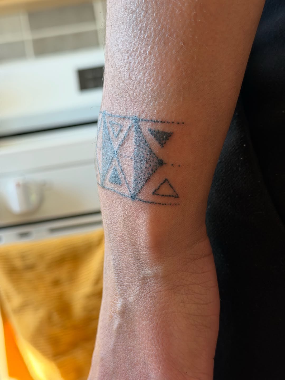 Tattoo by @rat.hearts โ geometric, dotwork