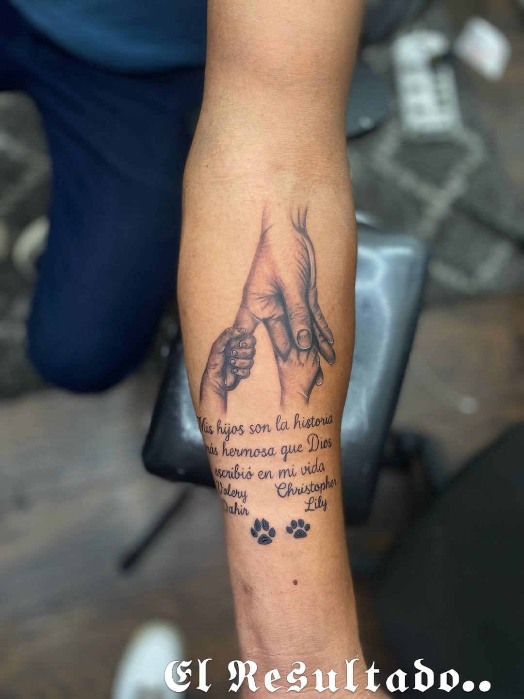 Tattoo by @inkxirv — black_and_grey, lettering_script