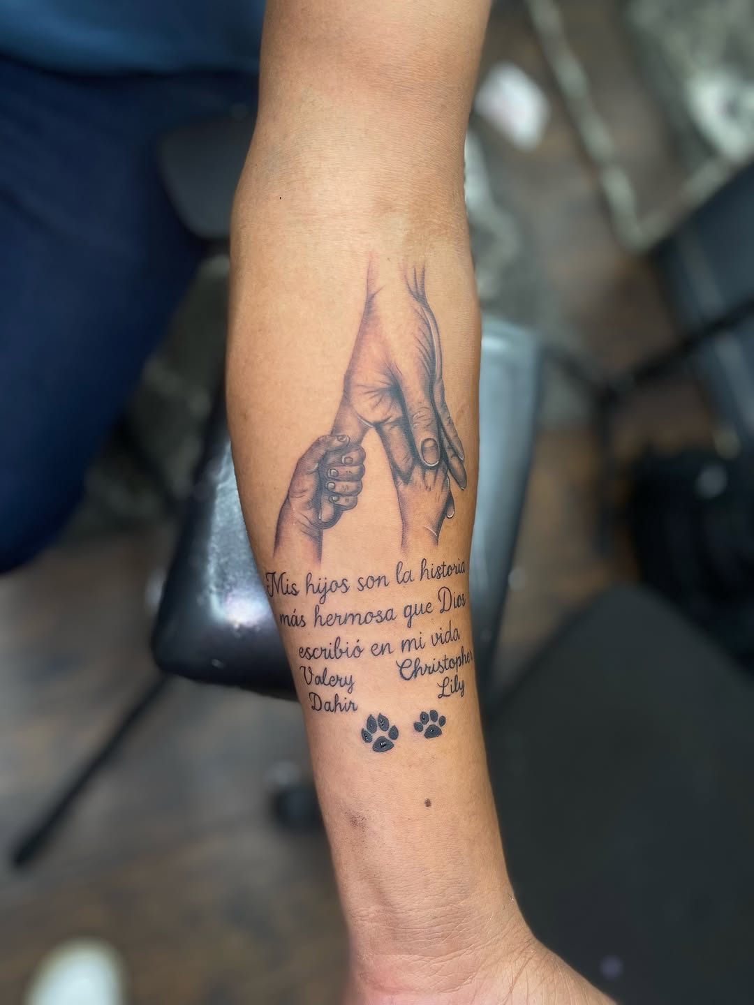 Tattoo by @inkxirv — black_and_grey, lettering_script