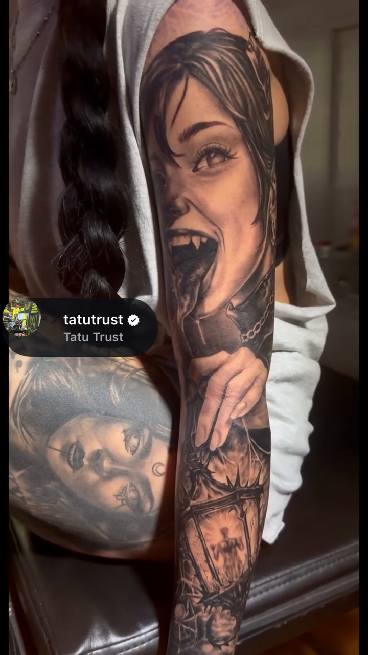 Tattoo by @tatutrust — dark_realism, black_and_grey