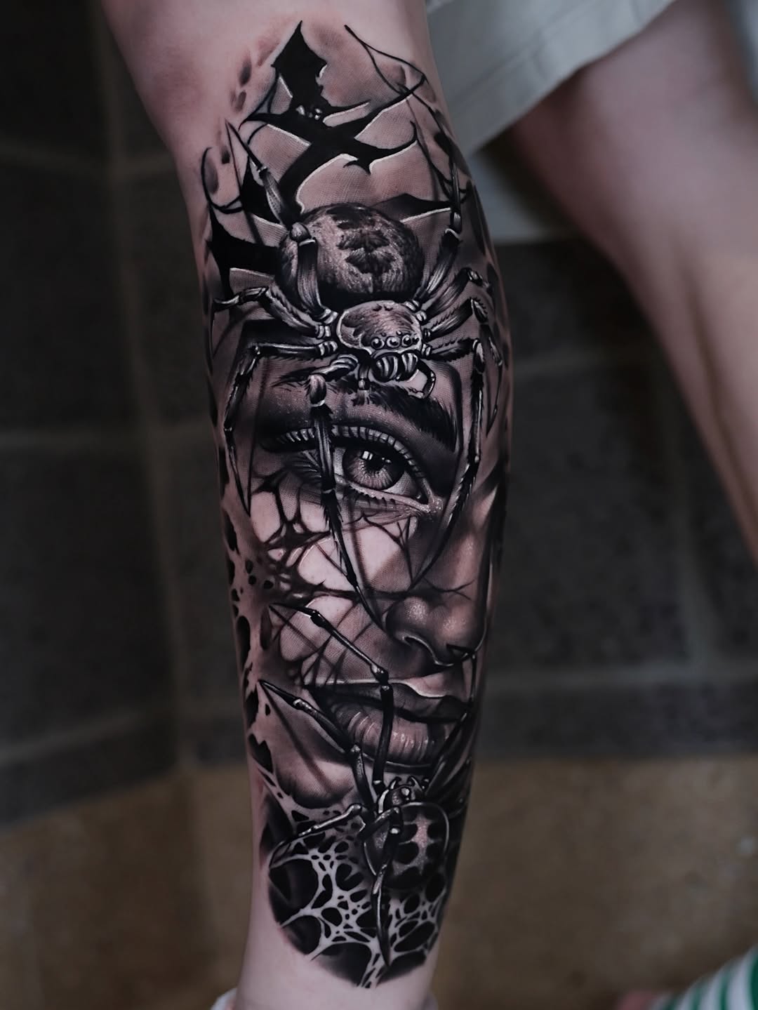 Tattoo by @tonyfranktattoos — black_and_grey, realism