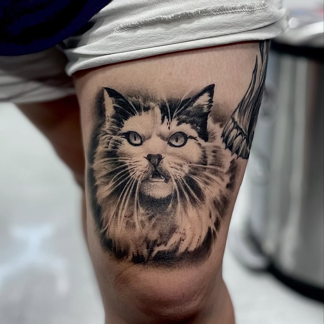 Tattoo by @doeboy818 β realism, black_and_grey