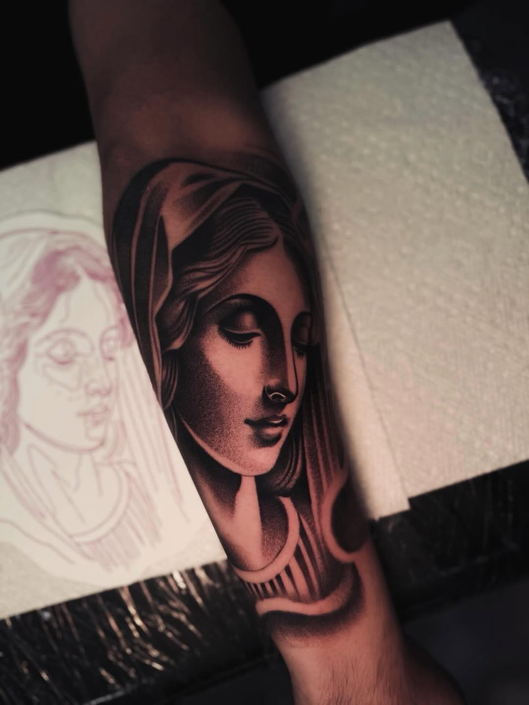 Tattoo by @dallasdiorio — black_and_grey, realism
