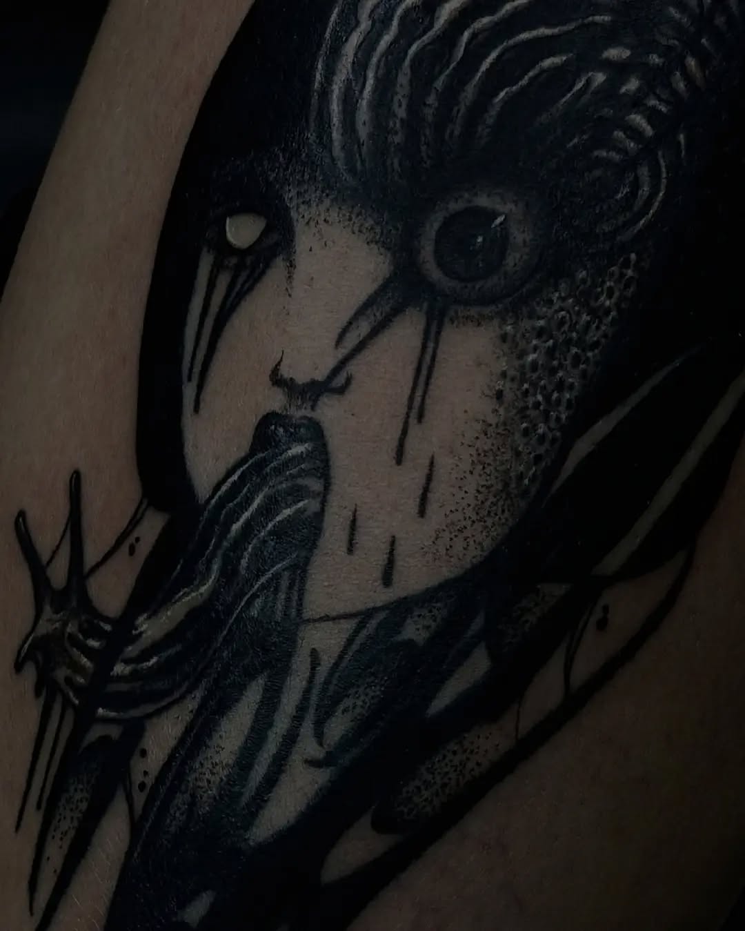 Tattoo by @anaink.ttt β dark_realism, black_and_grey