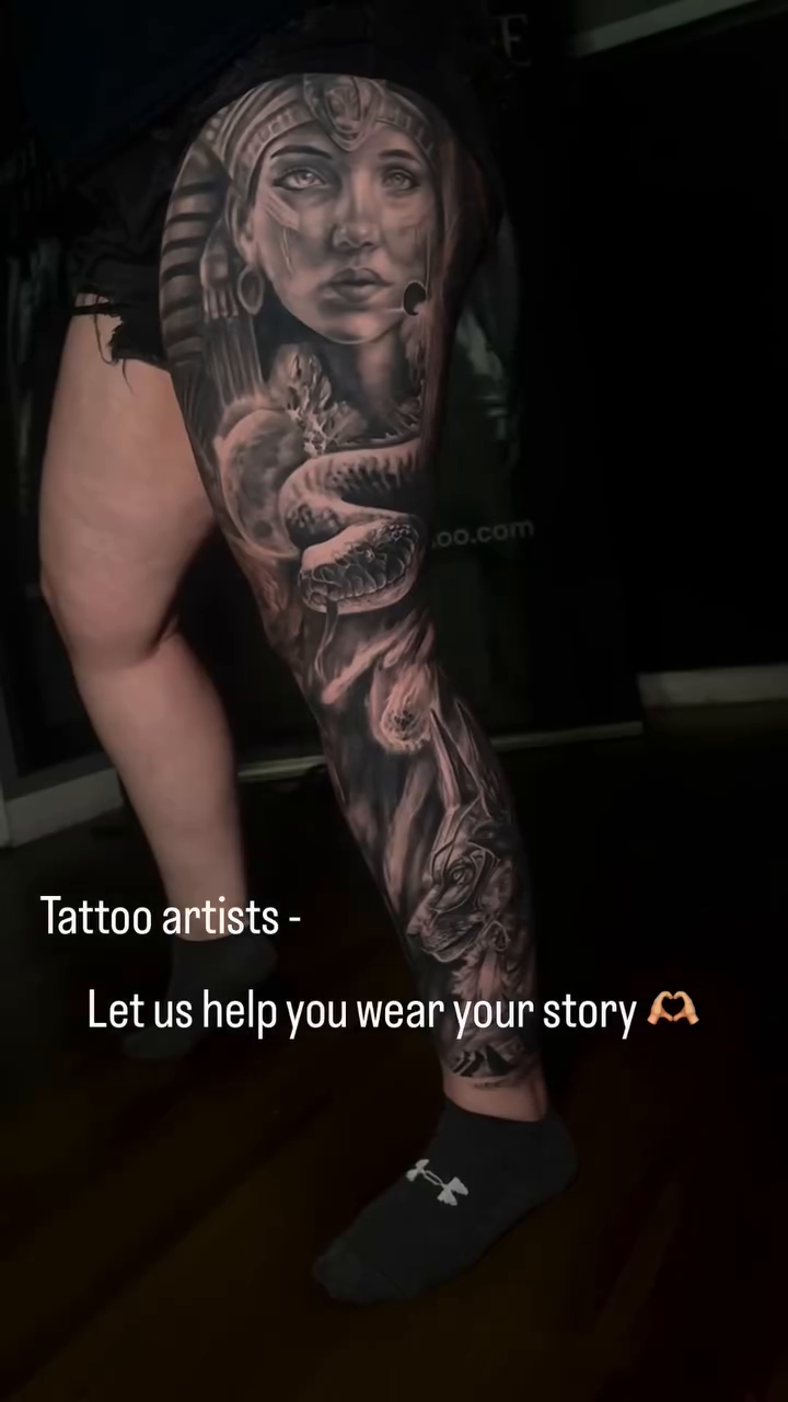 Tattoo by @kmoore_tattoos — realism, black_and_grey