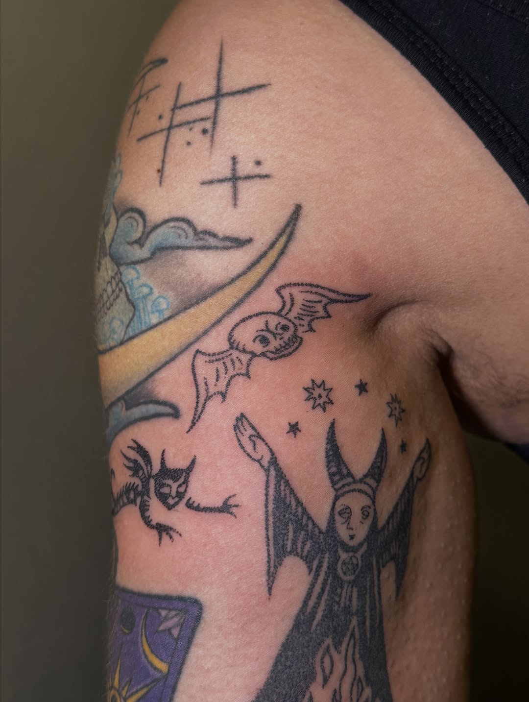 Tattoo by @ladyparaffin — ignorant, blackwork