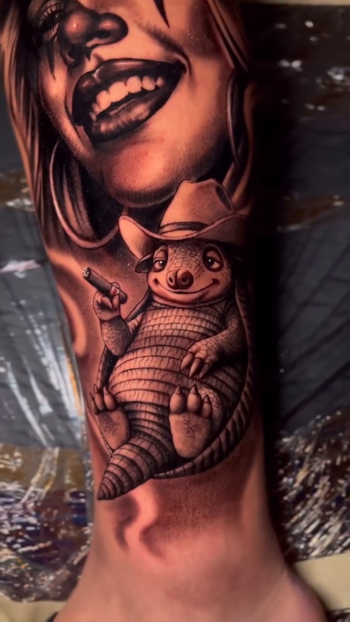 Tattoo by @chrisraymyerstats β realism, black_and_grey