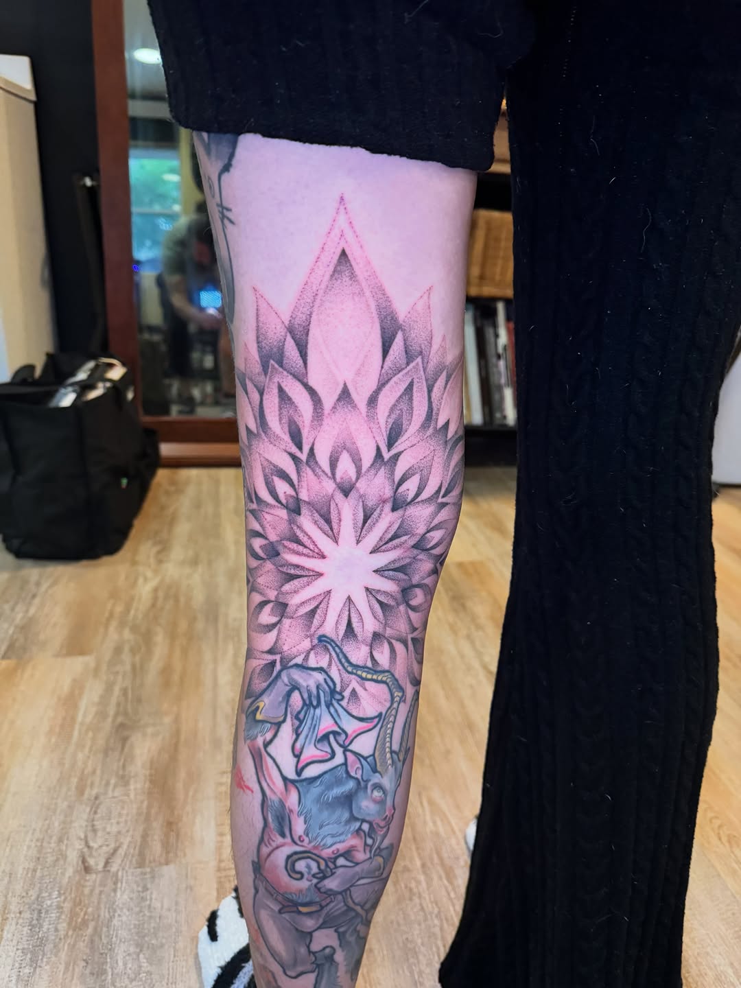 Tattoo by @amberbananafish — dotwork, dark_realism