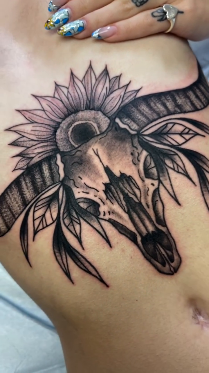 Tattoo by @meadowzmodificationz β black_and_grey, realism