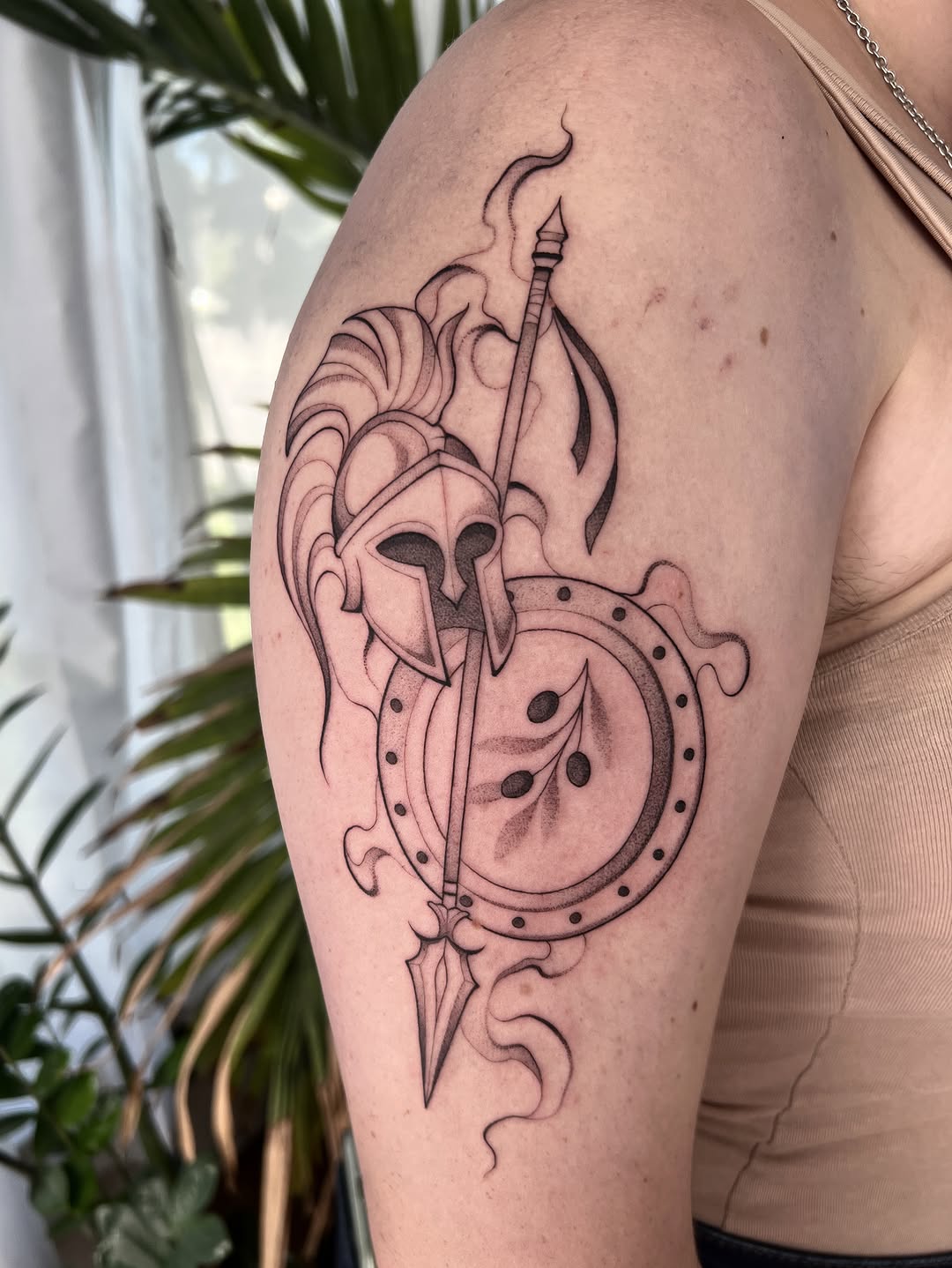 Tattoo by @sans.detour — black_and_grey, illustrative