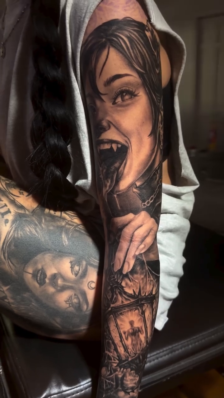Tattoo by @tatutrust — dark_realism, black_and_grey