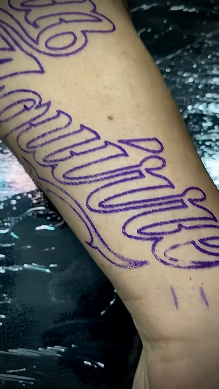 Tattoo by @aifos_arts94 — lettering_script