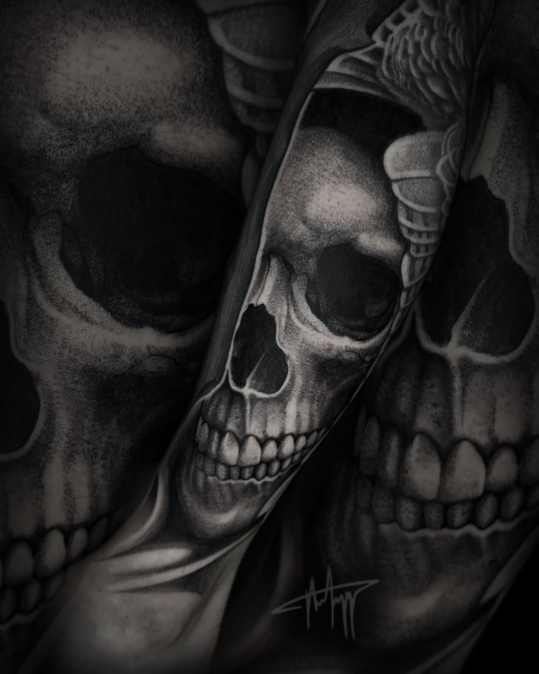 Tattoo by @the_alkomist — realism, black_and_grey