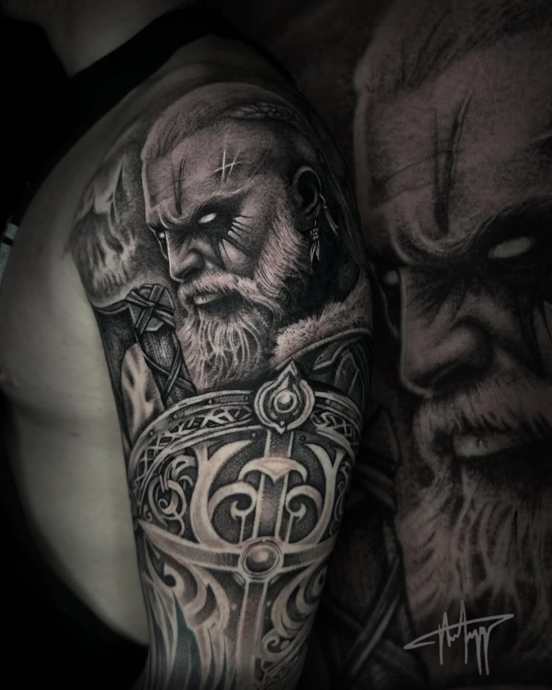 Tattoo by @the_alkomist — realism, black_and_grey
