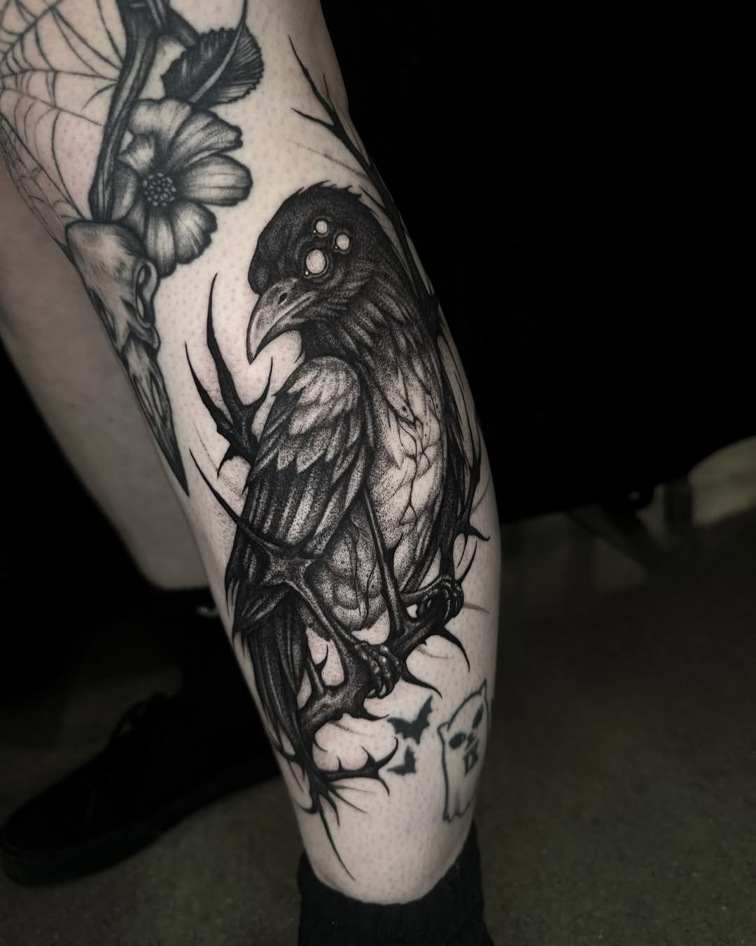 Tattoo by @the_alkomist — dark_realism, dotwork