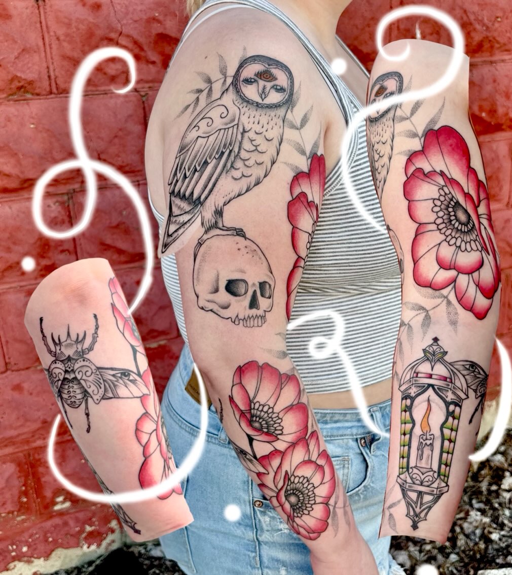 Tattoo by @threethornstattoo — black_and_grey, illustrative
