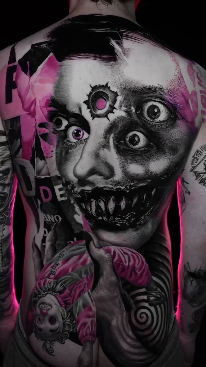 Tattoo by @inkmeupt β dark_realism, trash_polka