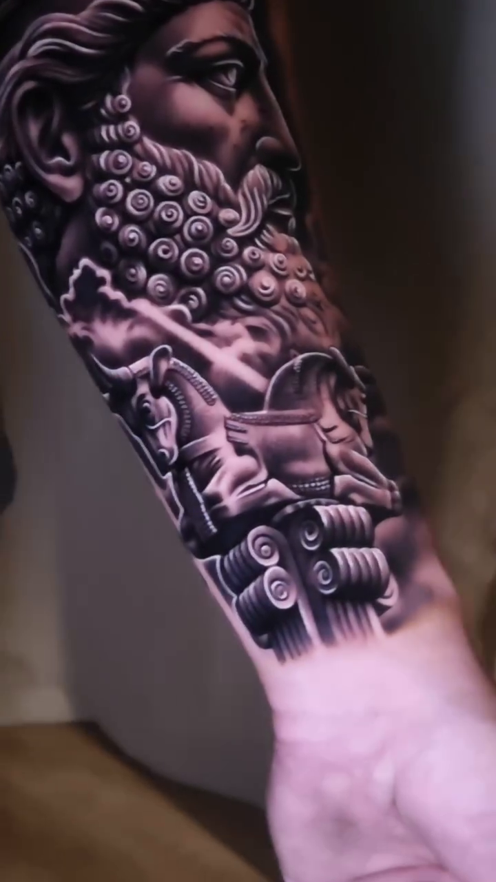 Tattoo by @tattoosbyshiva โ realism, black_and_grey