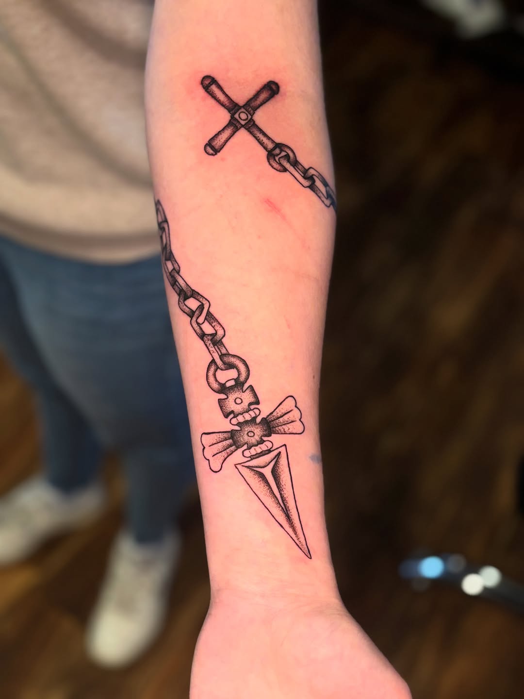 Tattoo by @tattoosbyjonb — dotwork, black_and_grey