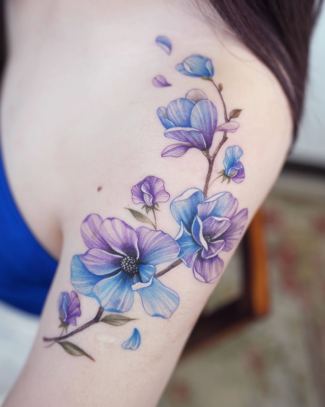 Tattoo by @siren_ink — fine_line, watercolor