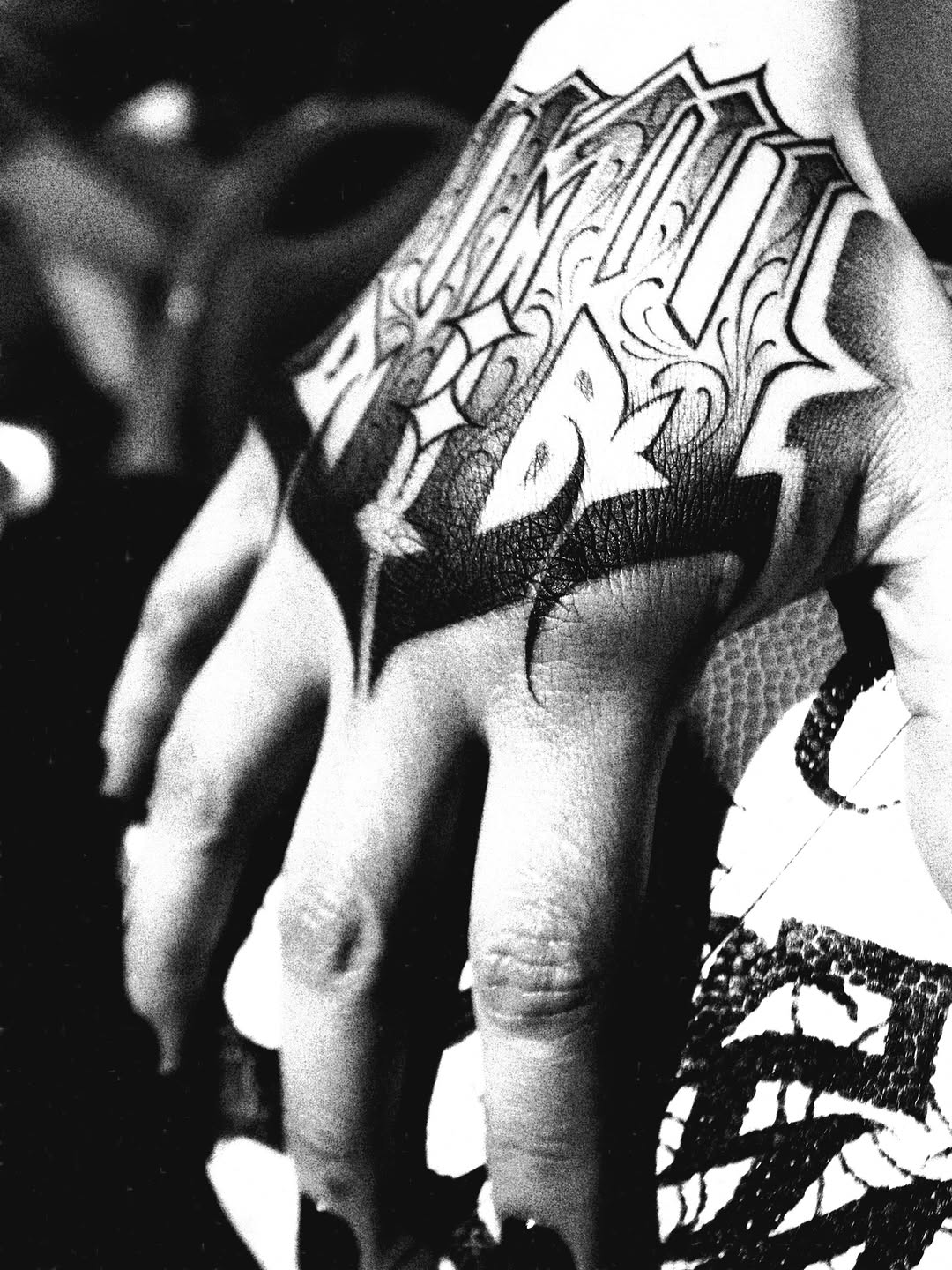 Tattoo by @paul_racks — lettering_script, chicano