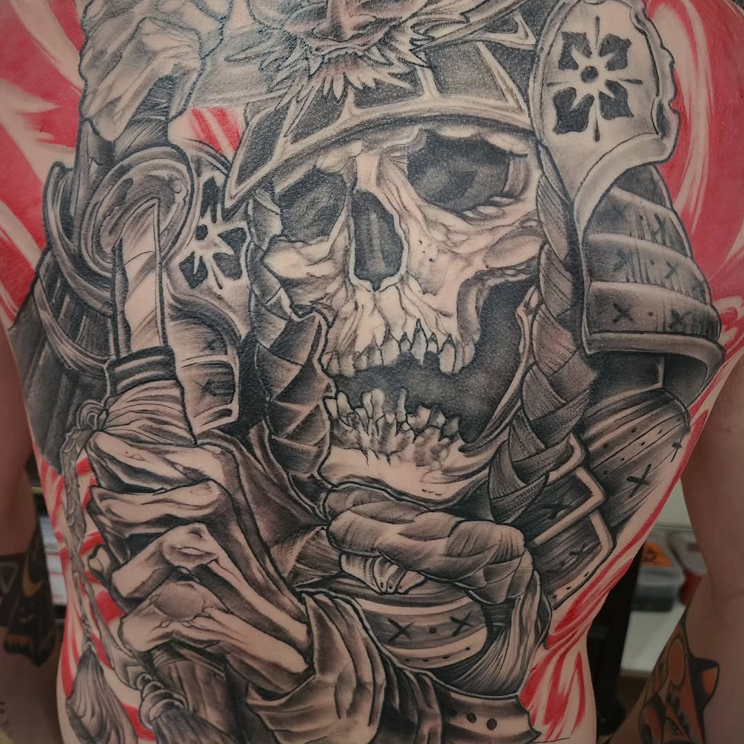 Tattoo by @tattoos.by.kd — japanese_irezumi, black_and_grey