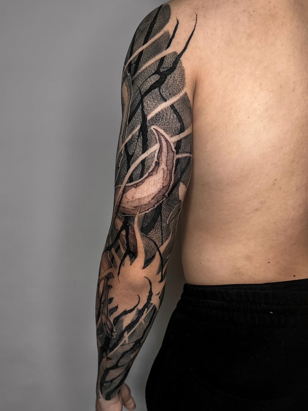 Tattoo by @338tattoo — dotwork, black_and_grey
