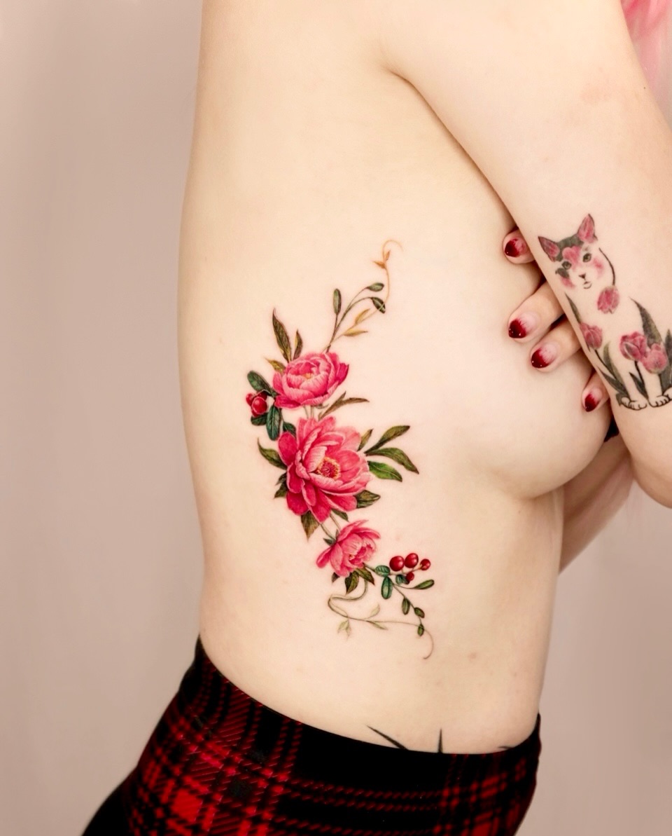 Tattoo by @miiu_tattoo — fine_line, watercolor
